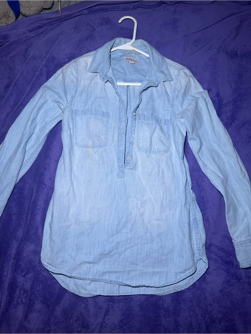 Merona Light Blue Chambray Button-Up Shirt